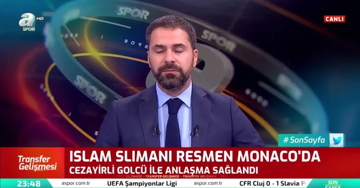 Monaco Islam Slimani'yi resmen açıkladı