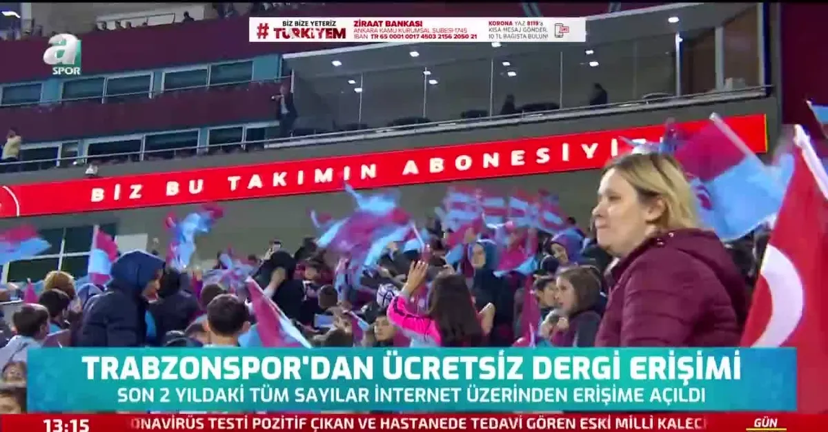 Trabzonspor'dan ücretsiz dergi erişimi