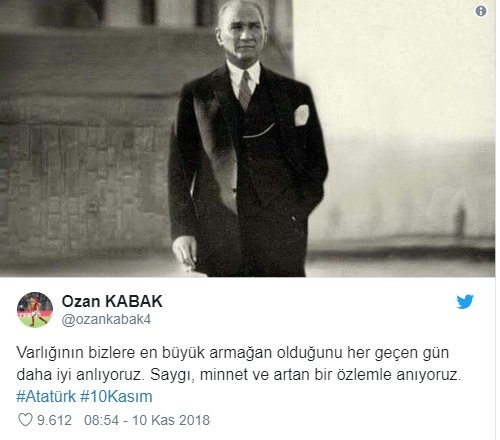 Spor Camiasından 10 Kasım Mesajları