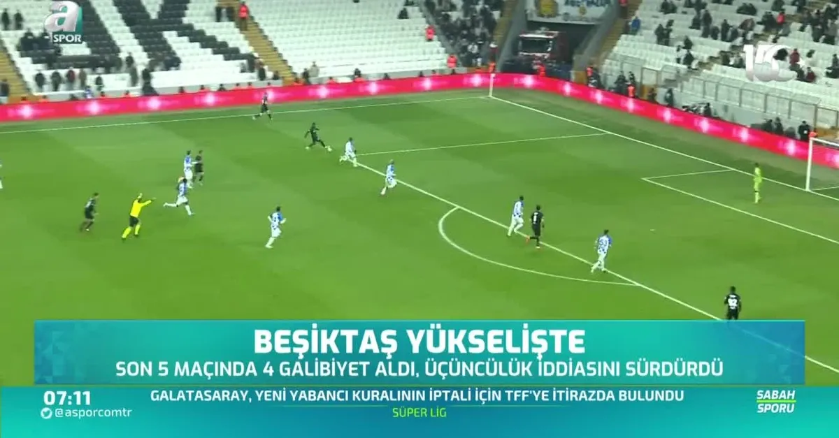 Beşiktaş yükselişte