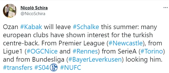 Ozan Kabak'ın talipleri artıyor! Newcastle, Nice, Rennes, Torino ve Leverkusen... - 1