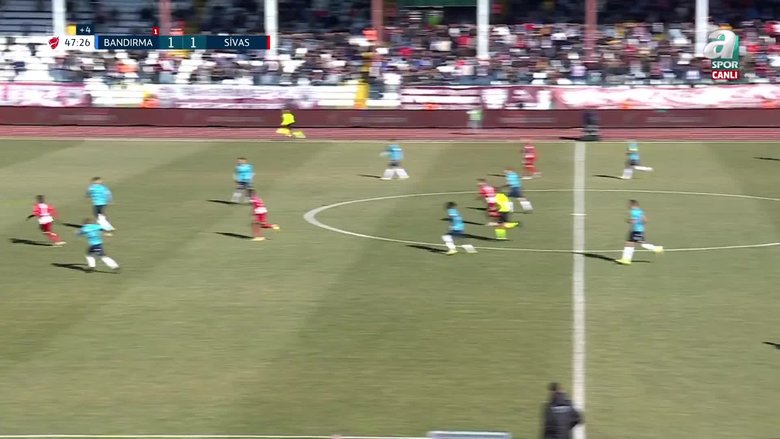 Bandırmaspor Sivasspor: 2-4 Maç sonucu