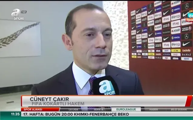 Cüneyt Çakır: "Biz sadece sahada konuşuruz"