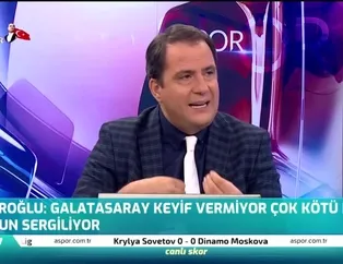 "Galatasaray böyle giderse ligden düşer"