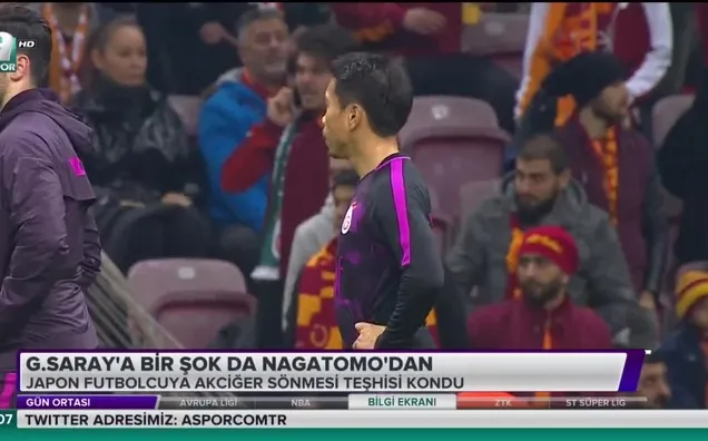 Nagatomo'ya akciğer sönmesi teşhisi