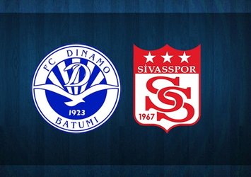 Dinamo Batumi - Sivasspor maçı saat kaçta ve hangi kanalda?