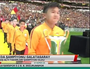 Altyapının da şampiyonu Galatasaray