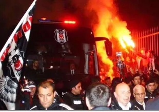 Beşiktaş'a coşkulu karşılama