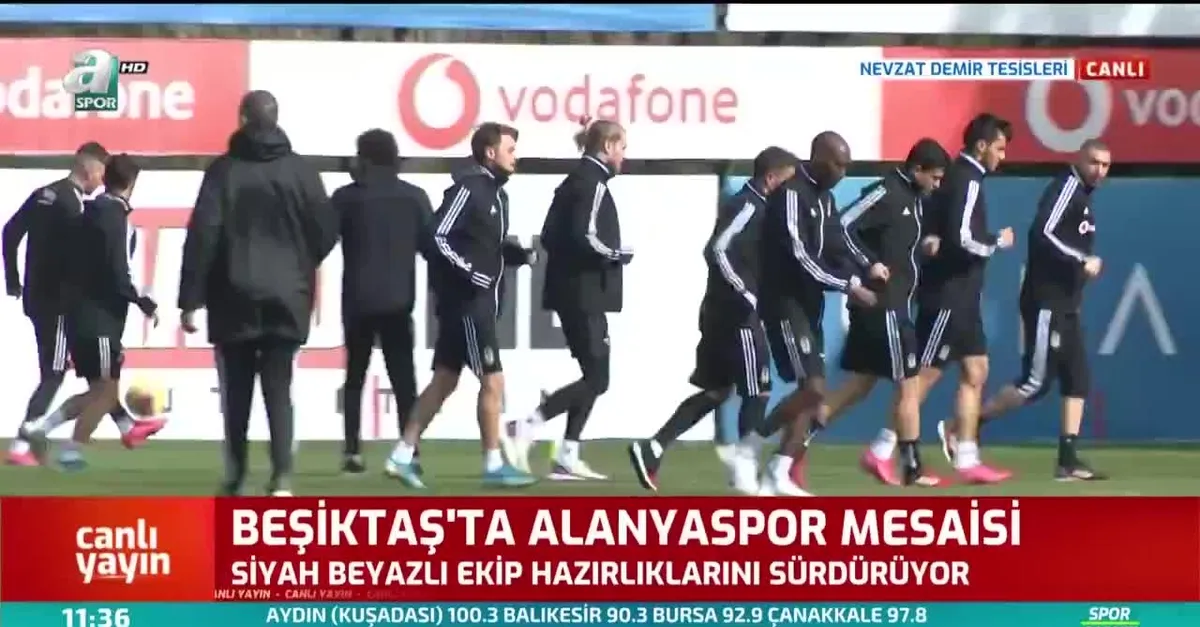 Beşiktaş'ta Aytemiz Alanyaspor mesaisi