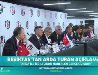 Beşiktaş'tan Arda Turan açıklaması