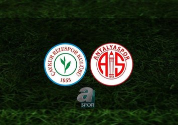 Rizespor - Antalyaspor | CANLI