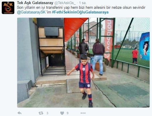 Galatasaray, Fethi Sekin’in oğlu için söz verdi