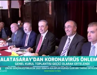Galatasaray'dan koronavirüs önlemleri