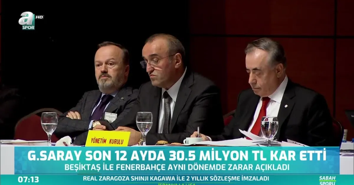G.Saray son 1 yılda 30.5 milyon TL kar etti