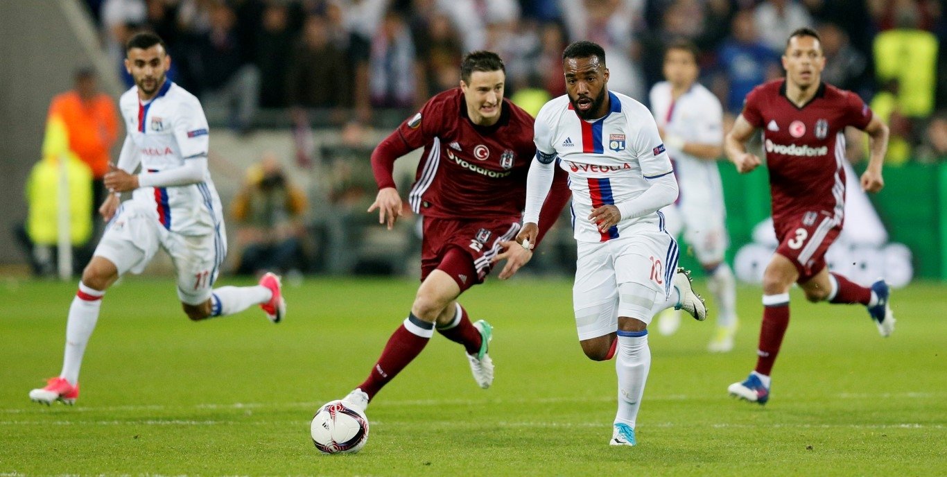 Olympique Lyon - Beşiktaş maçından kareler