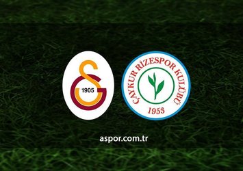 Galatasaray - Rizespor | CANLI