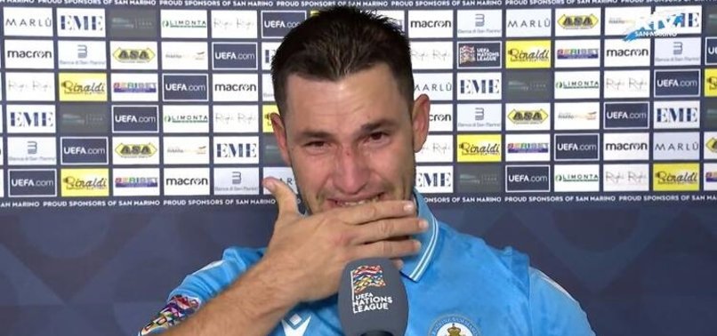 San Marino - Cebelitarık maçı sonrası duygusal anlar! Gözyaşlarına hakim olamadı