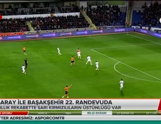 Galatasaray ile Başakşehir 22. randevuda