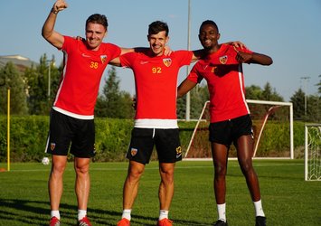 Kayserispor'da eğlenceli antrenman!