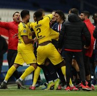 PSG - Borussia Dortmund maçında büyük gerginlik! Emre Can çılgına döndü