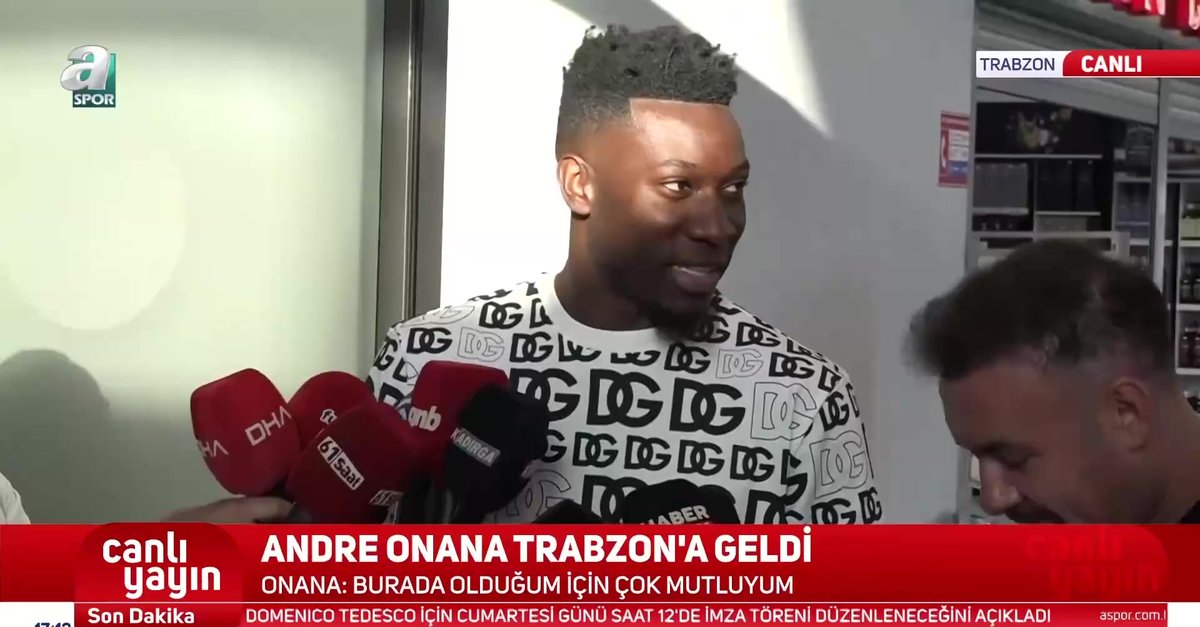 Onana Trabzon'a geldi! Kamerunlu kaleciden F.Bahçe sözleri