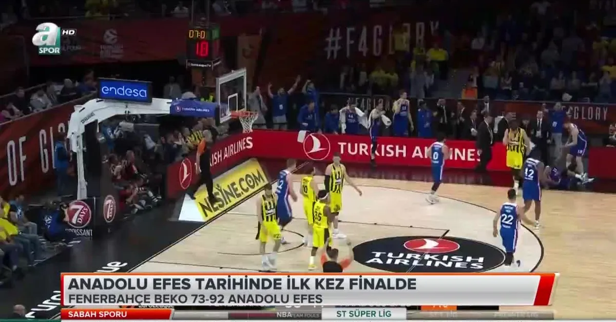 Anadolu Efes tarihinde ilk kez finalde