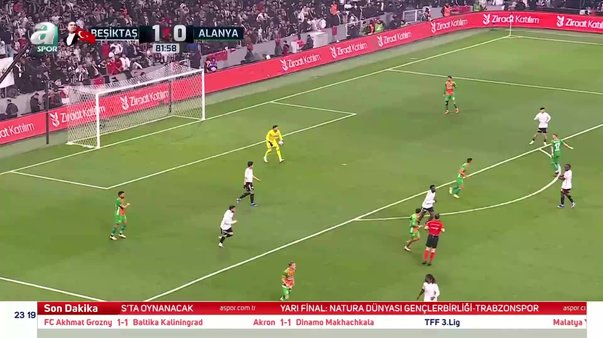 Beşiktaş 3-0 Corendon Alanyaspor (MAÇ SONUCU-ÖZET)