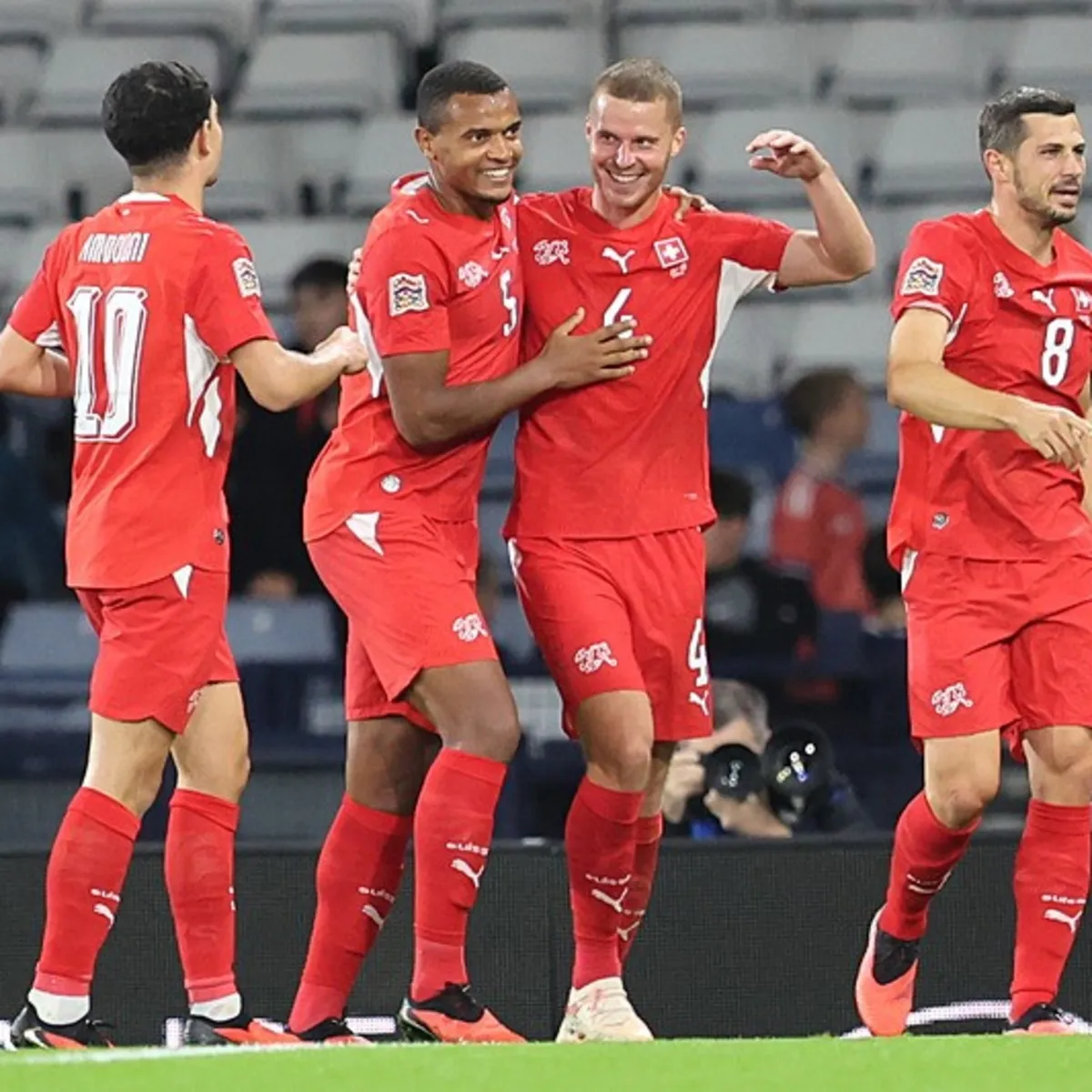 Uluslar Ligi'nde İsviçre, İskoçya'yı 3-0 yenerek galibiyet serisini sürdürdü