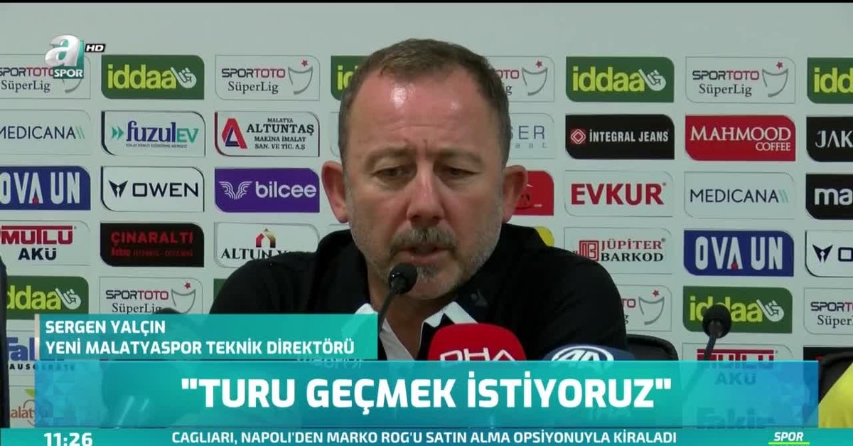 Sergen Yalçın: 'Turu geçmek istiyoruz'