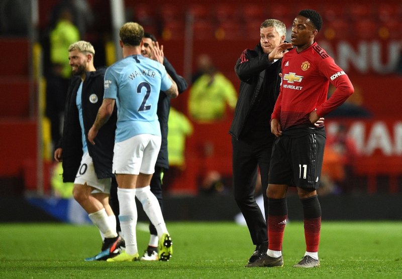 Manchester United - Manchester City maçından kareler...