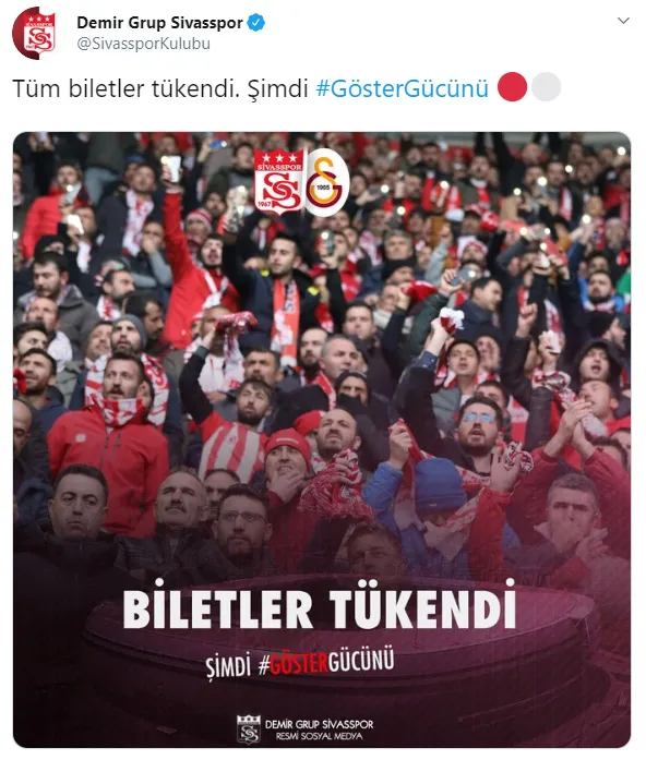 Demir Grup Sivasspor-Galatasaray maçı kapalı gişe! - 1