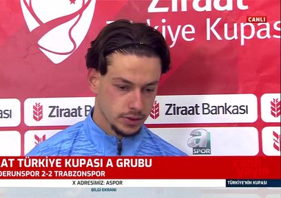 Trabzonspor oyuncusu Enis Destan: Neden iyi gitmediğini...