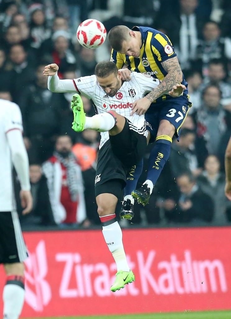 Beşiktaş-Fenerbahçe karşılaşmasından kareler