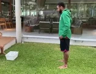 Neymar'dan oğluna şaka