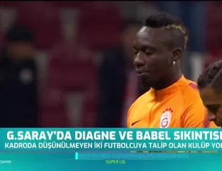 Galatasaray'da Diagne ve Babel sıkıntısı