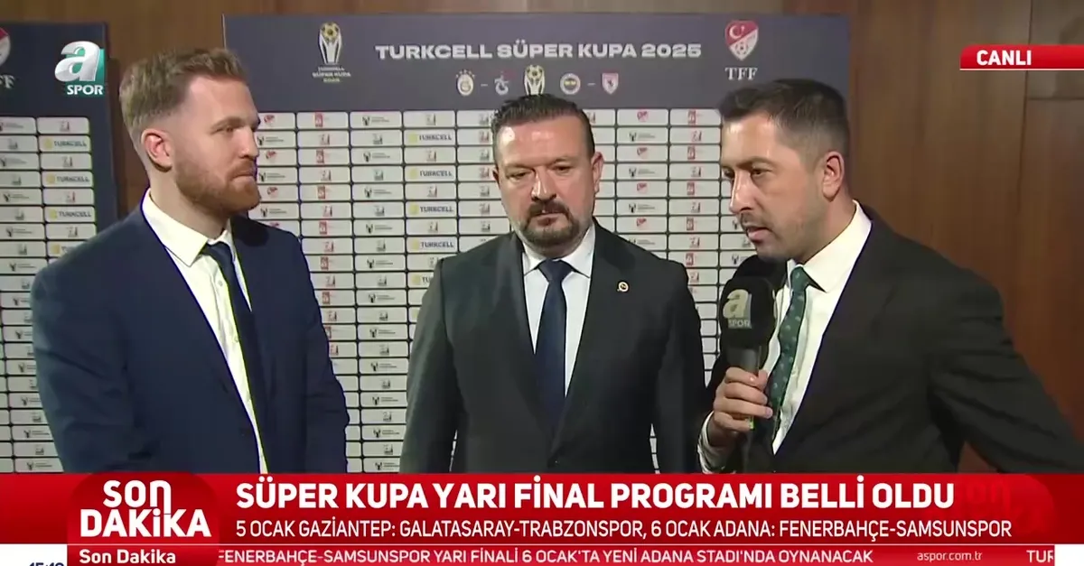 Fenerbahçe'den Süper Kupa kurası açıklamaları!
