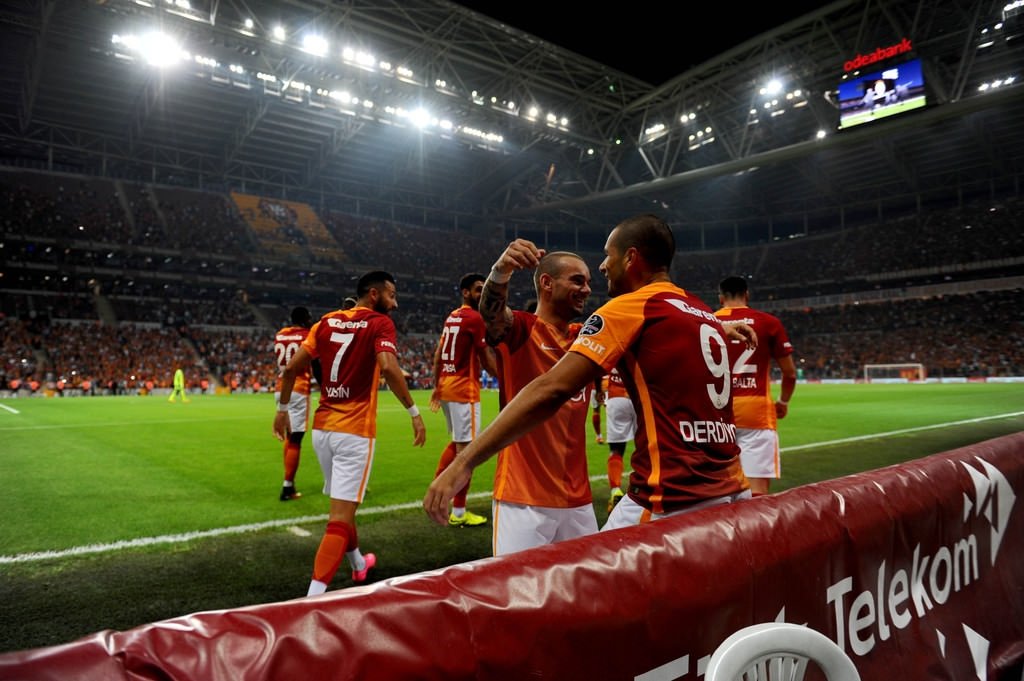 Galatasaray-Rizespor maçından kareler