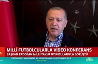 Başkan Recep Tayyip Erdoğan milli futbolcularla görüştü