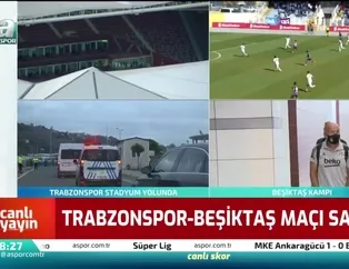 Trabzonspor kafilesi stadyuma ulaştı