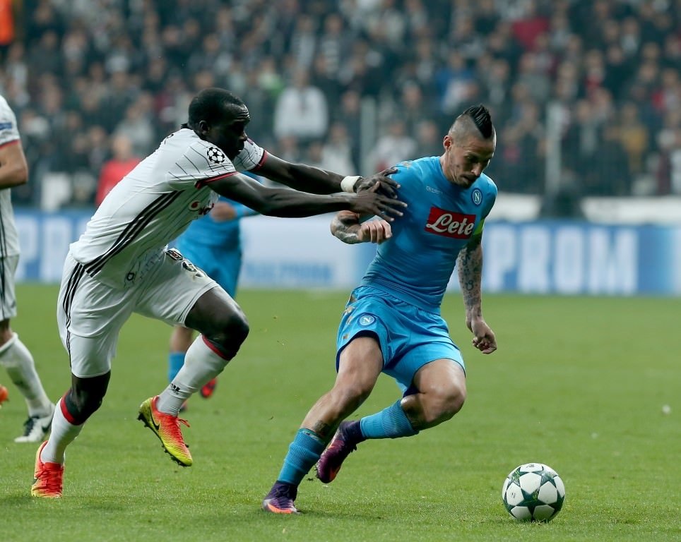 Beşiktaş-Napoli karşılaşmasından kareler