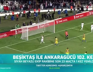 Beşiktaş ile Ankaragücü 102. kez