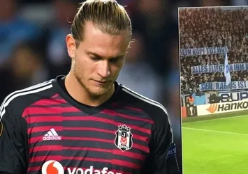 Malmö taraftarından Karius'a özel pankart