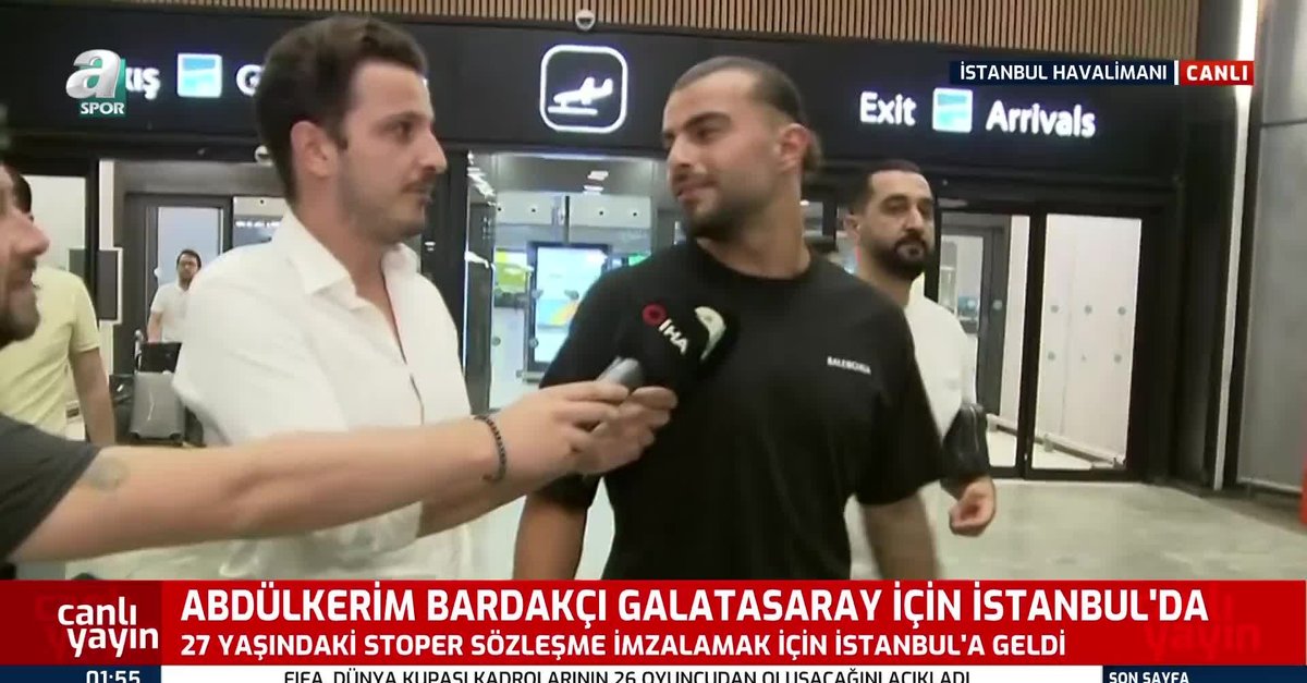 Abdülkerim Bardakcı Galatasaray için İstanbul'da