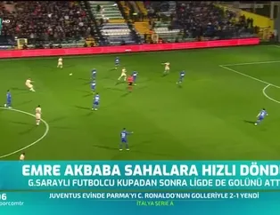 Emre Akbaba sahalara hızlı döndü