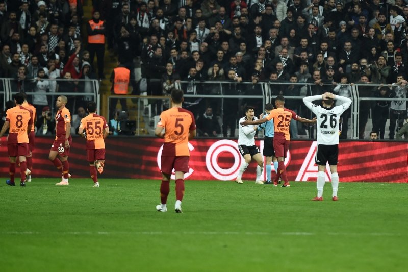 Beşiktaş - Galatasaray maçından kareler