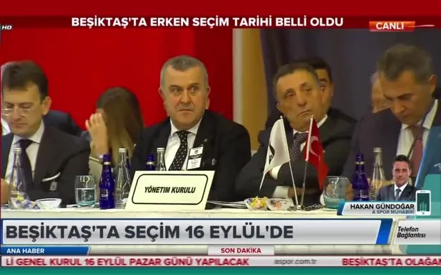 Beşiktaş'ta seçim tarihi belli oldu