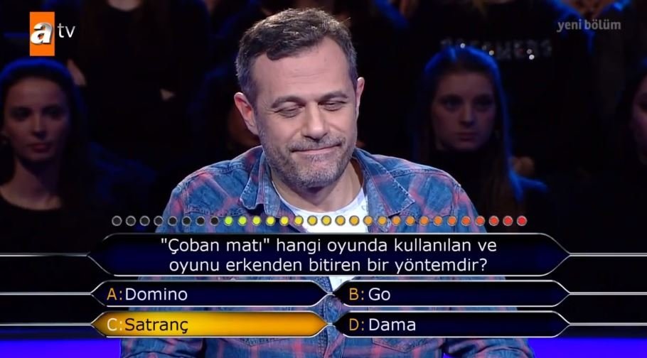 Kim Milyoner Olmak İster 788. son bölüm soru ve cevapları 26 Kasım 2018