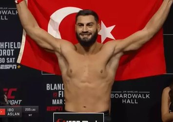 UFC'de İbo Aslan galibiyetle başladı!