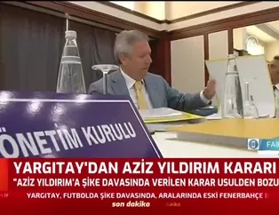 Yargıtay'dan Aziz Yıldırım kararı