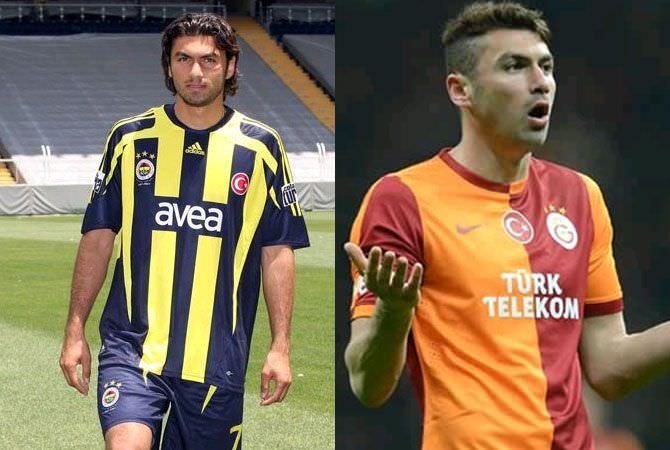 Galatasaray ve Fenerbahçe’de oynayan futbolcular
